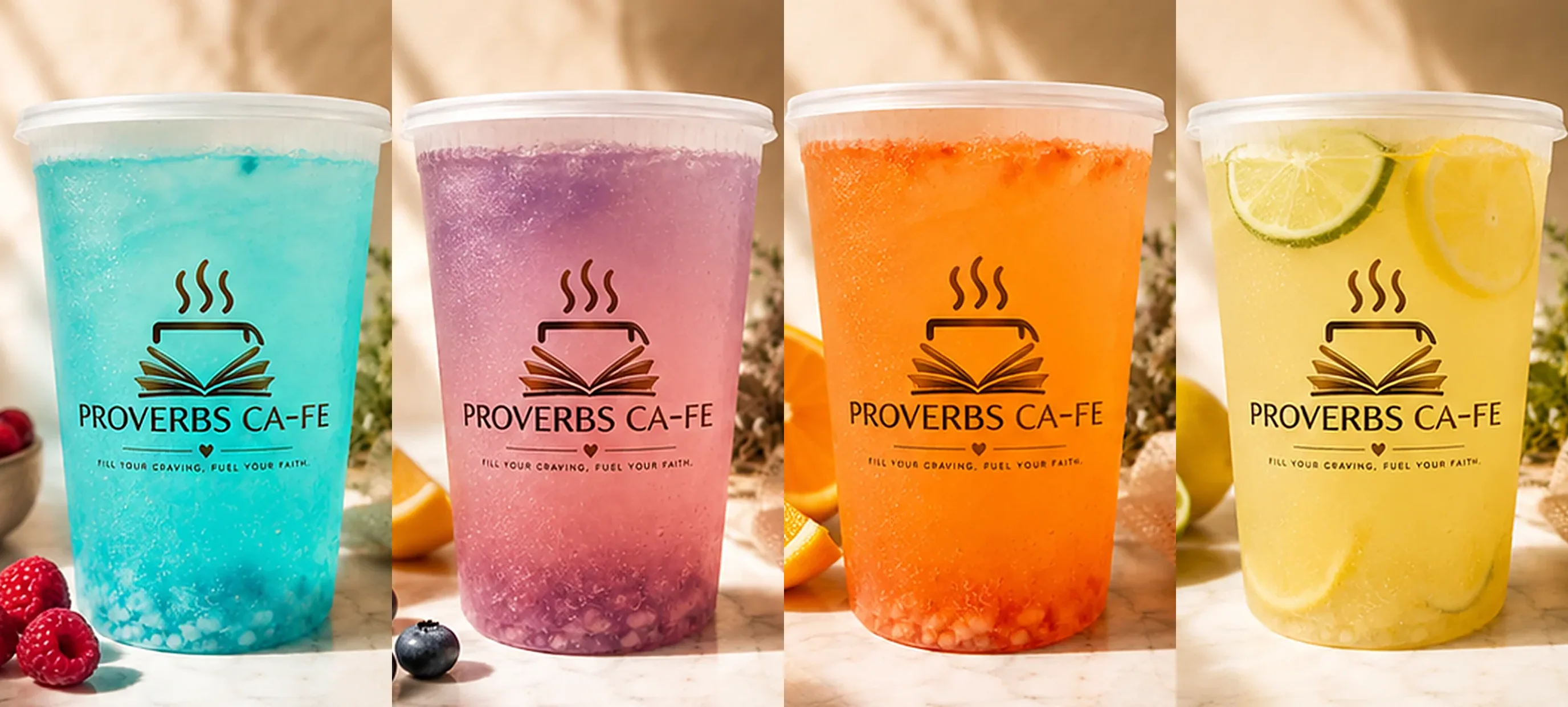 Blue Raspberry, Galaxy, Jungle Juice and Custom lemonade buckets